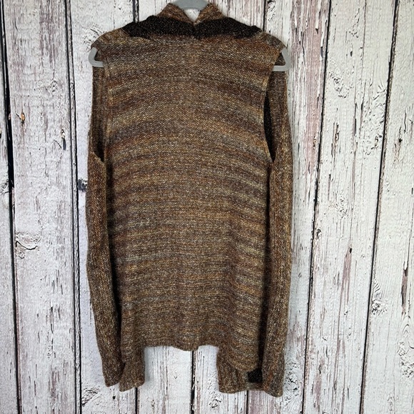 Chico’s 2 | Large Chic Texture Randall Sweater Vest Chestnut Brown Sleeveless - Picture 6 of 11